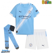 Manchester City Ruben Dias #3 Hjemmedraktsett Barn 2025-26 Kortermet (+ Korte bukser)